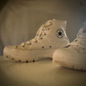Platform Chunky Lugged Sole White Converse